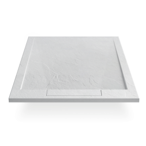 AREZZO design STONE pala hatású öntött márvány zuhanytálca, 90x90 cm-es, fehér (2 doboz)
