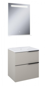 AREZZO design beige MONTEREY 60 cm-es szett beépített mosdóval