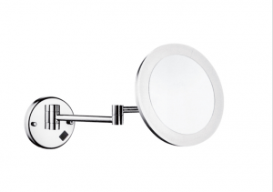 AREZZO design LED kozmetikai tükör kerek, 5x nagyítással, króm