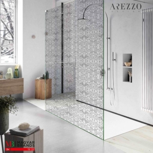 AREZZO premium üvegfal AVELLIO Clear Glass Black 1200x2000