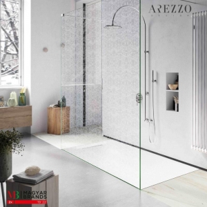 AREZZO premium üvegfal AVELLIO Clear Glass Black 1400x2000