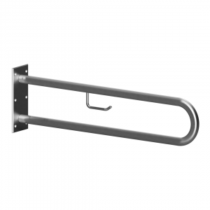 BEMETA HELP Kapaszkodó, U-típus, WC papírtartóval, 813mm, matt