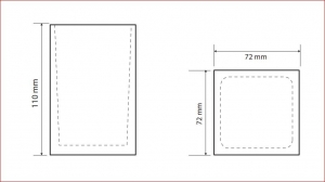 BEMETA VISTA fogkefetartó, 72x110x72mm, beige