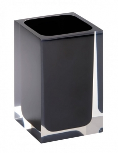 BEMETA VISTA fogkefetartó, 72x110x72mm, fekete