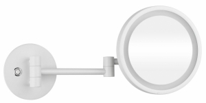 BEMETA WHITE Kozmetikai tükör LED világítással 255x200x400mm, átm:200mm