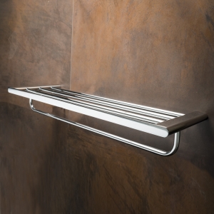 BEMETA ORGANIC fali törölközőtartópolc, 640x93x214mm, króm