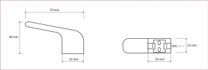 BEMETA VIA Fogas, 25x70x48mm, króm (102306172)