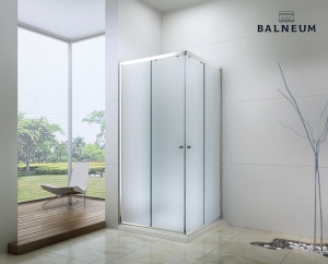 Balneum Royal  szögletes zuhanykabin 6mm-es nano vízlepergető üveggel matt