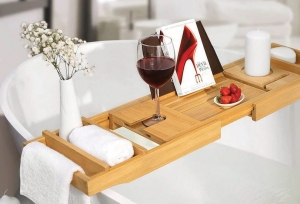 M-Acryl bambusz állítható kádtálca (több színben)