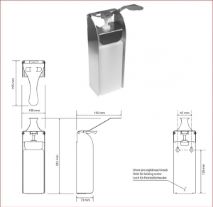 BEMETA HOTEL fali automata szappanadagoló, 100x335x195mm, 1000ml