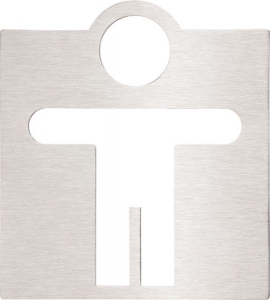 BEMETA HOTEL Tábla: Férfi WC, 120x130x2mm, matt (111022035)