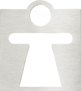 BEMETA HOTEL Tábla: Női WC, 120x130x2mm, matt (111022045)
