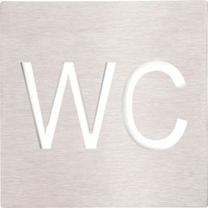 BEMETA HOTEL Tábla: WC, 120x120x2mm, polírozott (111022082)