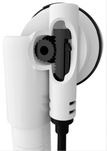 POLYSAN kád le- és túlfolyó, bovdenes, 800mm, átm.:72mm, fehér (71852.10)