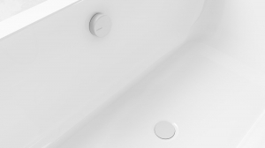 POLYSAN kád le- és túlfolyó, bovdenes, 1000mm, átm.:72mm, fehér (71854.10)