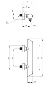 Deante ARNIKA Titanium zuhany csaptelep