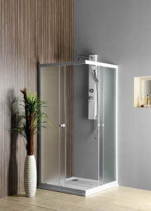 AQUALINE ALAIN szögletes zuhanykabin, 70 cm, 80 cm, 90 cm, BRICK üveg