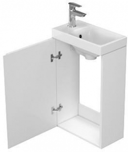 Cersanit Moduo 40x22 cm-es alsószekrény mosdóval, fehér színben