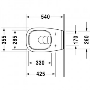 Duravit D Code fali wc