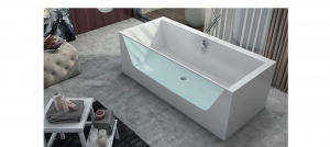 Kolpa San Copelia LIGHT-FS 180x80 térbenálló fürdőkád kromóterápiával (masszázsrendszerrel)