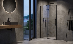 COOL! FÉNYES, MINIMALISTA DESIGN KÉTRÉSZES ZUHANYAJTÓ