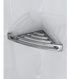 SMART Sarokpolc zuhanyzóba, 226x226mm, ABS/króm (CP002)