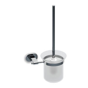 Fali WC kefe tartó matt üveggel