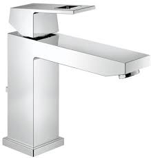 Grohe Eurocube "M" egykaros mosdócsap, leeresztővel