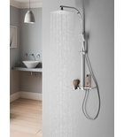 DALIA termosztatikus zuhanyoszlop, zuhanyszettel, króm (DA139)