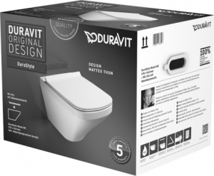 Duravit Durastyle fali wc-szett, ülőkével