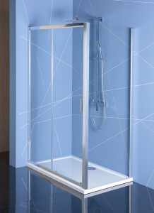 Polysan Easy Line zuhanykabin egy toló ajtóval + egy fix üveggel