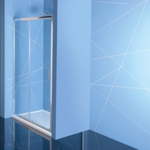 Polysan Easy Line zuhanyajtó átlátszó üveggel