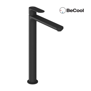 ELEGANTA 335 MM ÁLLÓ MOSDÓCSAPTELEP, BeCool funkcióval. LEERESZTŐ NÉLKÜL. Black Matt
