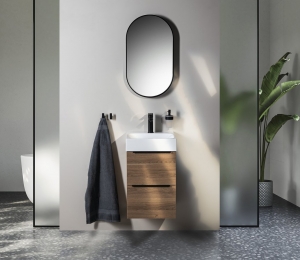 EMONA mosdótartó szekrény, 39,4x55x39cm, cuneo tölgy