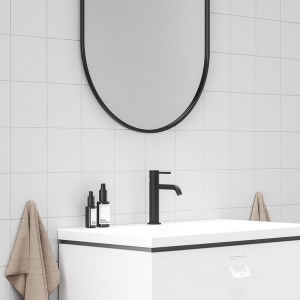 ESPIRIT 190 MM ÁLLÓ MOSDÓCSAPTELEP, LEERESZTŐ NÉLKÜL, Black Matt