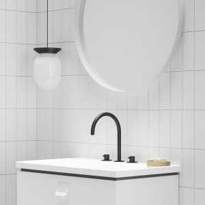 ESPIRIT 270 MM HÁROMFURATOS ÁLLÓ MOSDÓCSAPTELEP, Black Matt
