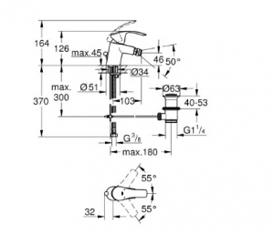 Grohe Eurosmart 2015 bidé csaptelep