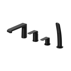 FLAT BLACK kádperem csaptelep (4 utas)