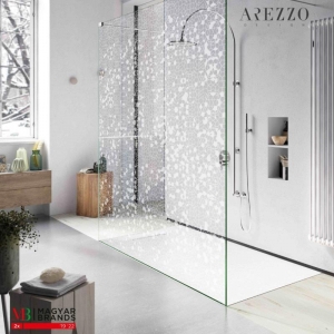 AREZZO premium üvegfal FORIO Grey Glass Black 900x2000