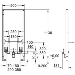 Grohe Rapid SL bidé keret