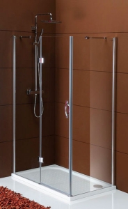 Gelco Legro zuhanykabin átlátszó üveggel egy nyíló ajtóval + egy fix fallal