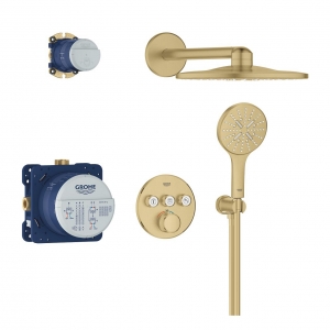 Grohe Grohtherm SmartControl Rejtett Brushed cool sunrise zuhanyrendszer Rainshower SmartActive 310 fejzuhannyal