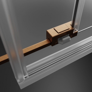 Idea 8 Brushed Copper KDD szögletes szálcsiszolt réz zuhanykabin