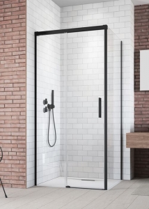 Radaway Idea Black KDJ  szögletes fekete zuhanykabin