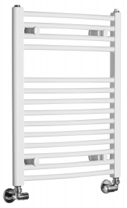 AQUALINE ORBIT Fürdőszobai radiátor, íves, 500x640mm, 360W, fehér