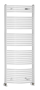 AQUALINE Fürdőszobai radiátor, 600x1690 mm, íves fehér (ILO66)