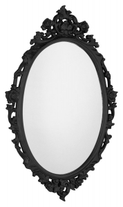 DESNA keretes tükör, 80x100cm, fekete