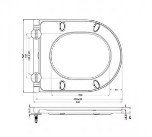 Indiana Slim Soft Close Lecsapódásgátlós WC Tető