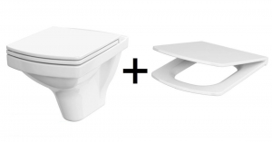 Cersanit Easy CleanOn fali wc + lecsapódásmentes ülőke