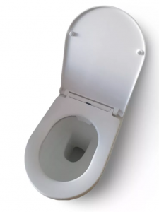 CeraStyle WC OVAL - padlón álló WC - ülőkével komplett - perem nélküli öblítés - alsó/ hátsó kifolyású